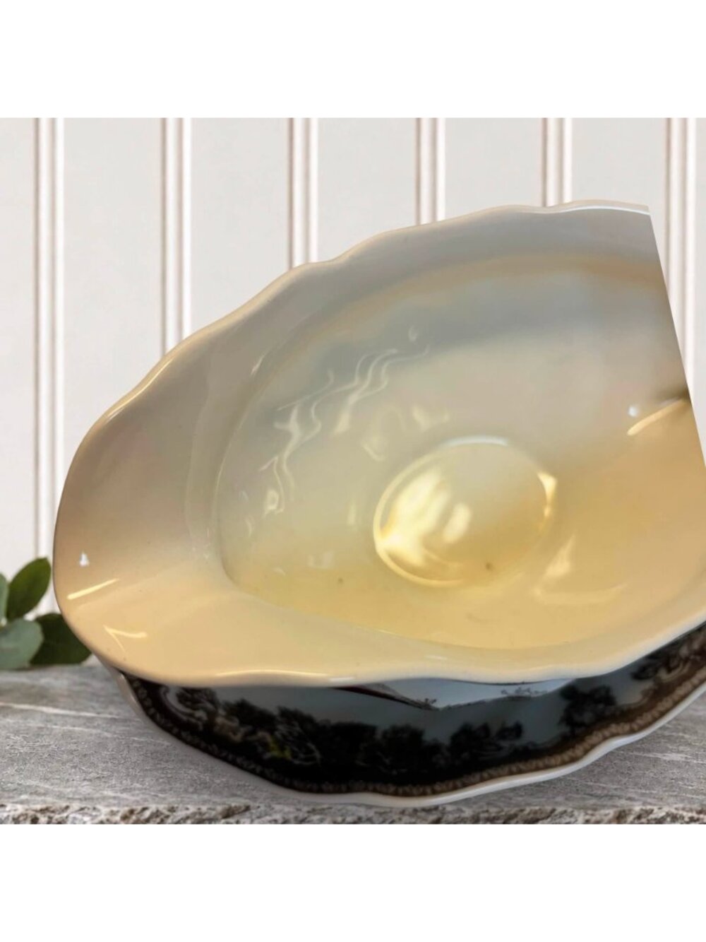 Johnson Bros The Friendly Village Gravy Boat W/ Underplate Made In England Vinta - Picture 8 of 8